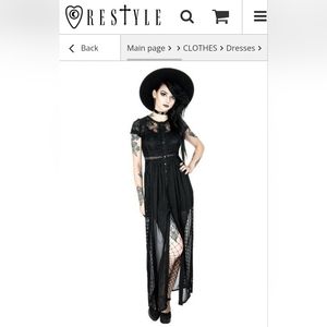 Restyle Maxi Dress Victorian Goth